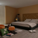 Retro Modern Bedroom Interior